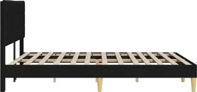 vidaXL Σκελετός Κρεβατιού Μαύρο 120 x 200 cm Ύφασμα