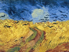 Εκτύπωση έργου τέχνης Wheatfield with Crows - Vincent van Gogh, (40 x 30 cm)