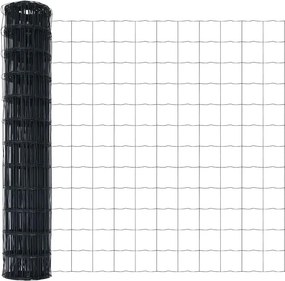 vidaXL Φράχτης Εuro 1,4 x 10 m Σίδηρος με επικάλυψη PVC Γκρι