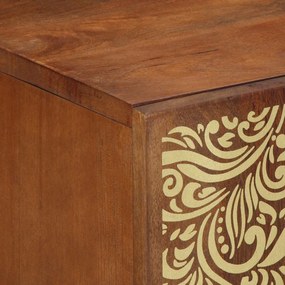 vidaXL Πλαϊνό γραφείο 2 τμχ. 60 x 33 x 75 cm Στερεό ξύλο μάνγκο
