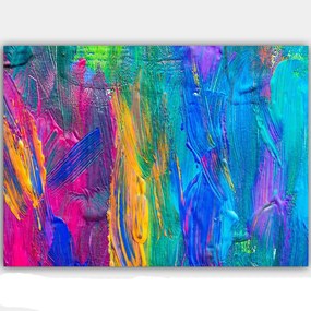 Πίνακας Καμβάς 441HPE1938 100x70cm Multi Wallity Οριζόντιοι Wood, Canvas