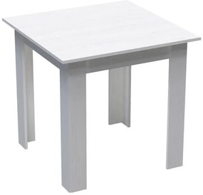 Τραπέζι Manka I μελαμίνη σε λευκή απόχρωση 80x80x77εκ 80x80x77 εκ.