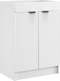 vidaXL Ντουλάπι κάτω από τον νιπτήρα Λευκό 56 x 37,5 x 81 εκ