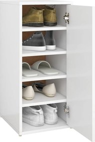 vidaXL Παπουτσοθήκη Λευκή 32 x 35 x 70 εκ. από Επεξ. Ξύλο
