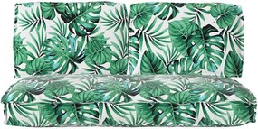 vidaXL Σετ μαξιλαριών Φύλλο 3 pcs Σχέδιο Φύλλου Ύφασμα Όξφορντ