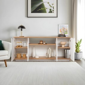 Κονσόλα Λευκό / Atlantic Πεύκο BEBAGO 180x44.5x75
