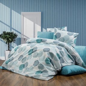 Σεντόνια Κοραλία 467 (Σετ 4τμχ) Petrol DimCol Queen Size 240x270cm Cotton-Polyester