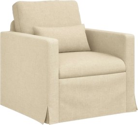 vidaXL Σετ Καναπέ 2 pcs Κρεμ 158 x 78 x 80 εκ ύφασμα