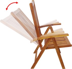 vidaXL Σετ επίπλων Καφέ ξύλο