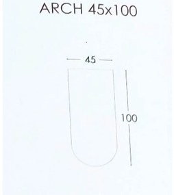 Καθρέπτης τοίχου Arch Project Mirrors 45x100εκ με κρυφό φωτισμό Led Διακόπτης Αφής: Ναι