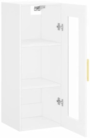 vidaXL Ντουλάπι Τοίχου Λευκό 34,5 x 34 x 90 εκ.