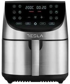 Tesla AF701BX φριτέζα ζεστού αέρος, 1700W, 7 l, 12 προγράμματα, αντικολλητική επίστρωση, οθόνη αφής, Inox