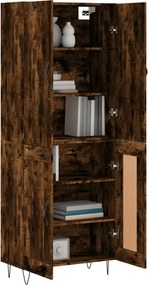 vidaXL Ντουλάπι Καπνιστή Δρυς 69,5x34x180 εκ. από Επεξεργασμένο Ξύλο