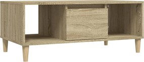 vidaXL Τραπεζάκι Σαλονιού Sonoma Δρυς 90x50x36,5 εκ. Επεξεργασμ. Ξύλο