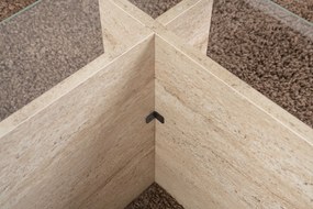 Τραπεζάκι Σαλονιού Τραβερτίνη VETRINO 105x65x40