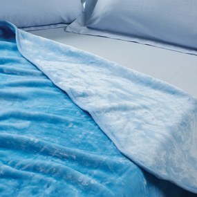 Κουβέρτα Βελουτέ Μονή (160x220) Das Home Velour 0291 Baby Blue