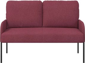 vidaXL Καναπέδες με μαξιλάρι 110cm Κόκκινο Κόντρα πλακέ