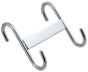 Άγκιστρο Μπάνιου Διπλό Metalia 6001.0 Chrome Ferro Brass