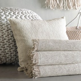 Ριχτάρι Carson Beige Ρυθμός Πολυθρόνα 160x180cm 100% Βαμβάκι