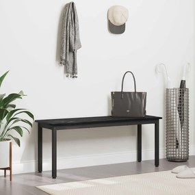 vidaXL παγκάκι Μαύρη Οξυά 110 x 35 x 45 cm Επεξεργασμένο ξύλο