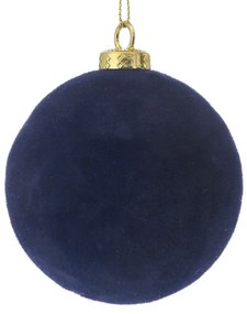 Χριστουγεννιάτικη Μπάλα Βελούδινη Μπλε 8εκ. iliadis 81776