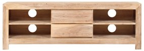 vidaXL Έπιπλο Τηλεόρασης Ανοιχτό Καφέ 120x30x40 εκ. Μασίφ Ξύλο Ακακίας