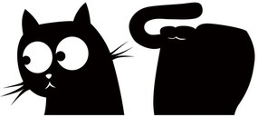 Διακοσμητικά αυτοκόλλητα τοίχου Cat & Fish Ango