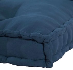 vidaXL Μαξιλάρι για καναπέ παλέτας 2 pcs Ινδικο ύφασμα
