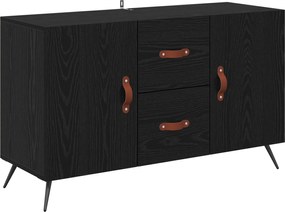 vidaXL Πλαϊνό γραφείο Μαύρη Οξυά 100 x 36 x 60 εκ. Επεξεργασμένο ξύλο