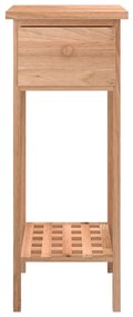 vidaXL Βοηθητικό Τραπέζι με Συρτάρι 25x25x60 εκ. Μασίφ Ξύλο Καρυδιάς