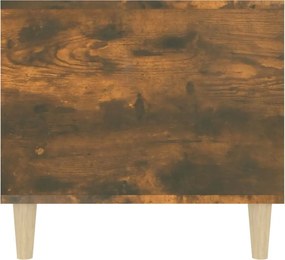 vidaXL Τραπεζάκι Σαλονιού Καπνιστή Δρυς 90x49x45 εκ. Επεξεργασμ. Ξύλο