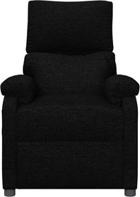 vidaXL Πολυθρόνα Ανακλινόμενη Ηλεκτρική Μαύρη Υφασμάτινη