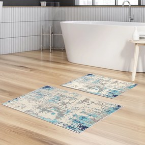 Bathmat Set (2 Pieces) Kt496 V2 Multicolor