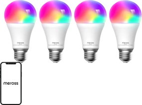 Meross MSL120 WiFi Smart LED Light Bulb (HomeKit) (τετραπλή συσκευασία)