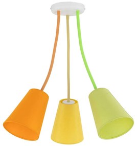 Φωτιστικό Οροφής Wire 2106 70x50cm 3xE27 15W Multi TK Lighting Steel,Plastic