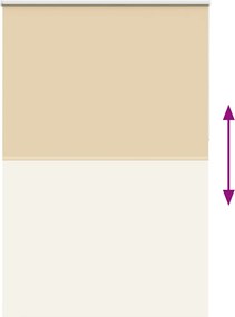 vidaXL Roller Blind Blackout Μπεζ 165x230 cm Πλάτος υφάσματος 161,6cm