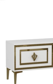 Stewehome Έπιπλο τηλεόρασης με εστία και ντουλάπι 150x30x41 cm