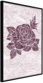 Αφίσα - Monochromatic Rose - 20x30 - Μαύρο - Χωρίς πασπαρτού