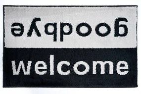 Sdim Πατάκι Εισόδου Μοκέτα  Fashion Welcome Black/Grey 40x67εκ.