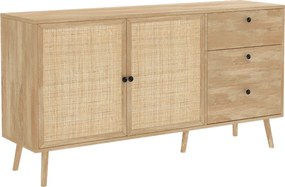 Μπουφές Oslo pakoworld sonoma 150x39x79εκ