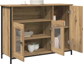 vidaXL Πλαϊνό γραφείο Artisan Oak 100 x 35 x 75 εκ.
