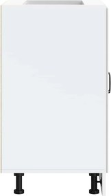 vidaXL Ντουλάπι βάσης νεροχύτη "Lucca" High Gloss White