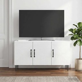VidaXL Ντουλάπι TV Γυαλιστερό Λευκό 99 x 34,5 x 50 εκ.