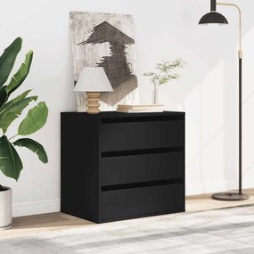 vidaXL Συρταριέρα Γωνιακή Μαύρη 60x41x58 εκ. από Επεξεργασμένο Ξύλο
