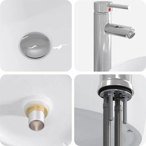 vidaXL Σετ Επίπλων Μπάνιου 2 pcs Μαύρη Δρυς Επεξεργασμένο Ξύλο