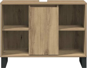 vidaXL Ντουλάπι Μπάνιου Artisan Oak 80 x 33 x 60 εκ Επεξεργασμένο ξύλο