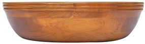 vidaXL Νιπτήρας Ø40 x 10 εκ. από Μασίφ Ξύλο Teak