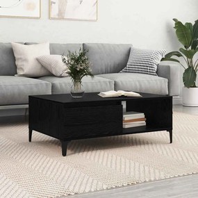 vidaXL Τραπεζάκι σαλονιού Μαύρη δρυς 90 x 60 x 35 cm