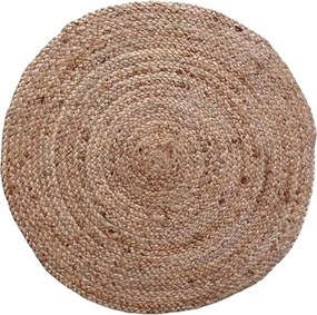 Χαλί Solon Inart μπεζ γιούτα 100x100x1εκ
