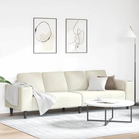 vidaXL Καναπές σαλονιού Κρεμ 250 x 77 x 76 εκ.